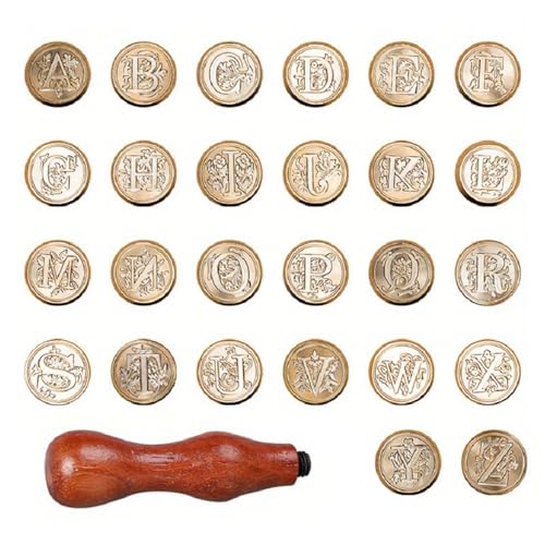 UncleS Wachse Seal Stempel Set Versiegelung Coppers Dichtungen + Holzgriff Vintage Alphabete Buchstab UncleS Wachse Seal Stempel Set Versiegelung Coppers Dichtungen + Holzgriff Vintage Alphabete Buchstab von UncleS