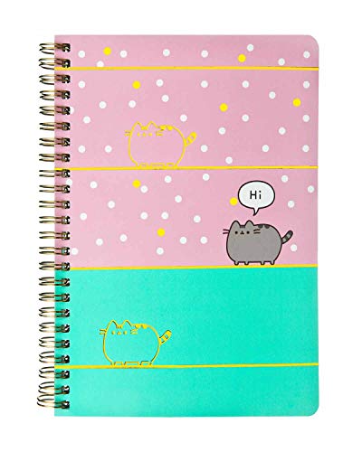 Undercover PUSH0597 - Notizblock A5 mit Spiralbindung, im angesagtem Pusheen Design, liniert, ca. 21 x 16 x 2 cm, für den Einsatz zu Hause, im Büro, in der Schule und unterwegs von Undercover