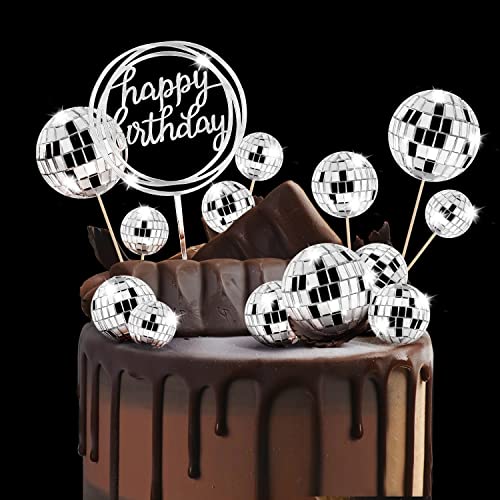 Unfuntly 21 Stück Discokugel Kuchen Toppers 1970S Disco Ball Cupcake Dekorationen für Geburtstags Disco Thema 70er Party Zubehör (21 Stück) Unfuntly 21 Stück Discokugel Kuchen Toppers 1970S Disco Ball Cupcake Dekorationen für Geburtstags Disco Thema 70er Party Zubehör (21 Stück) von Unfuntly