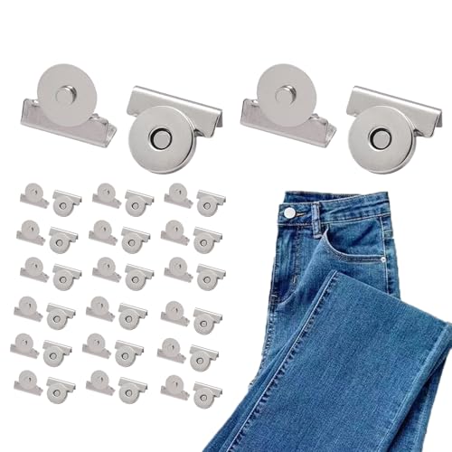 Magnetic Closures Purses, 20-Piece Seamless Bag Clip Set, Multi-Function Magnetic Fasteners with Strong Hold, for Women's Handbags, Sewing, Clothing, Crafts, Household Projects, 2x1.7cm Silver Gold von Ungtyb