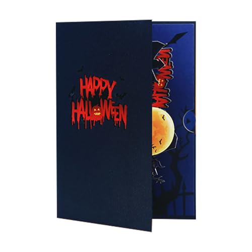 Ungtyb 3D Halloween Karte, Gruselige 3D-Grußkarte – Dekorative Papier-Skulptur zum Sammeln für Kinder, Mutter, Vater, Freunde, Klassenkameraden Ungtyb 3D Halloween Karte, Gruselige 3D-Grußkarte – Dekorative Papier-Skulptur zum Sammeln für Kinder, Mutter, Vater, Freunde, Klassenkameraden von Ungtyb