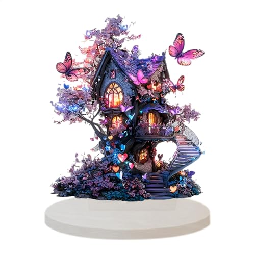 Ungtyb Fairy House, Fairy House Decor, Acrylic Lightweight 2D Flat Butterfly, Tabletop Ornament, Decorative Holiday for Kids, Indoor, Outdoor, Present, Table, 15cm Ungtyb Fairy House, Fairy House Decor, Acrylic Lightweight 2D Flat Butterfly, Tabletop Ornament, Decorative Holiday for Kids, Indoor, Outdoor, Present, Table, 15cm von Ungtyb