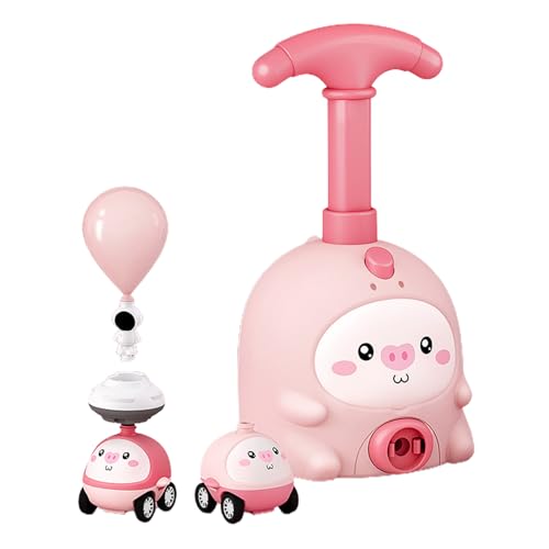 Ungtyb Power Balloon Car Toy, Educational Balloon Racer, Inertial Vehicle for Kids, Science Launch Car for Children's Day & Birthdays, Wear Resistant Material, 4.72x3.94x8.66in von Ungtyb