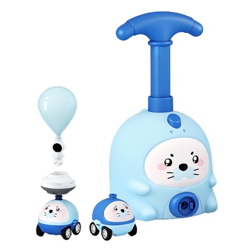 Ungtyb Power Balloon Car Toy, Educational Balloon Racer, Inertial Vehicle for Kids, Science Launch Car for Children's Day & Birthdays, Wear Resistant Material, 4.72x3.94x8.66in von Ungtyb
