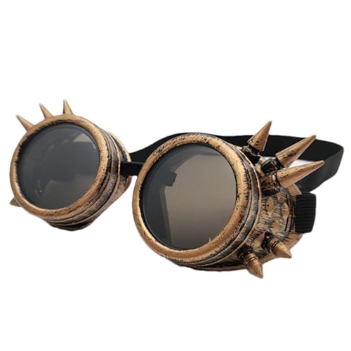Ungtyb Steampunk Gothic Brille Vintage Steampunk Retro Brille | Gothic Cosplay Brille für Make-up | Verkleidungszubehör Vintage Brille für Versammlungen, Halloween, Kostüm-Veranstaltungen Ungtyb Steampunk Gothic Brille Vintage Steampunk Retro Brille | Gothic Cosplay Brille für Make-up | Verkleidungszubehör Vintage Brille für Versammlungen, Halloween, Kostüm-Veranstaltungen von Ungtyb