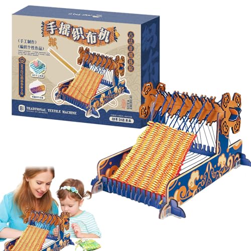 Ungtyb Weaving Kit, Potholder Loops, Crafting, Beginner Friendly Tools Colorful Cotton Loops 200 Pieces Ideal for Presents Kids and Teens, 7.68x7.68x7.48 Inches Ungtyb Weaving Kit, Potholder Loops, Crafting, Beginner Friendly Tools Colorful Cotton Loops 200 Pieces Ideal for Presents Kids and Teens, 7.68x7.68x7.48 Inches von Ungtyb