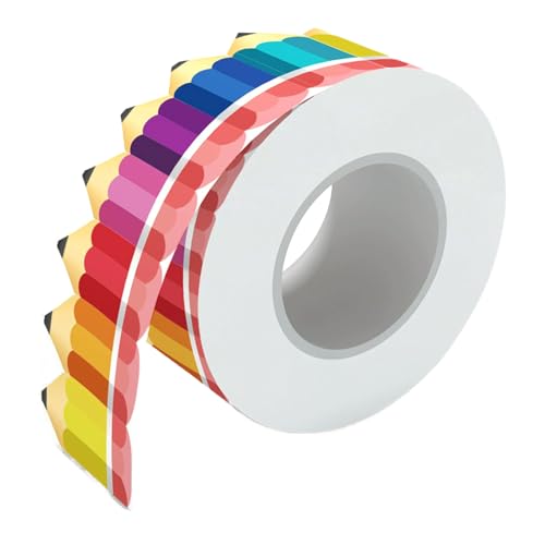 ungtyb Pinnwand – bunt 65 Fuß aufgerollter Rand aus dekorativem Papier für Back-to-School, Klassenzimmer, Wände, Homeschool, Handwerksprojekte und pädagogische Displays von Ungtyb