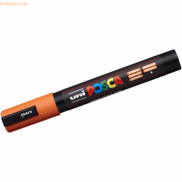 Uni-Ball Fasermaler Uni Posca PC-5M 1,8-2,5mm orange von Uni-Ball