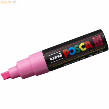 6 x Uni-Ball Fasermaler Uni Posca PC-8K 8mm neon rosa von Uni-Ball
