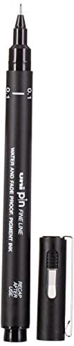 Marker, kalibriert, Pin-200(S), Schwarz, Blisterverpackung mit 6 Spitzen. von Uni-Ball