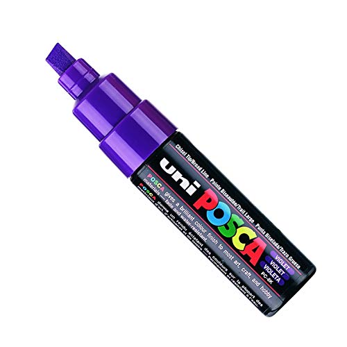 POSCA Uni-Ball Marker, breite Spitze, abgeschrägt, PC8K, 8 mm, Violett POSCA Uni-Ball Marker, breite Spitze, abgeschrägt, PC8K, 8 mm, Violett von Uni-Ball