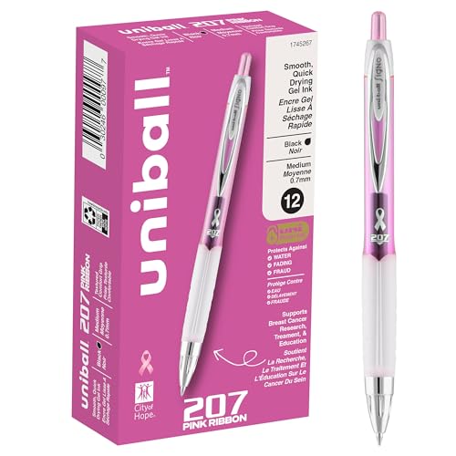 Signo Gel 207 Roller Ball Retractable Gel Pen, Black Ink, Medium Signo Gel 207 Roller Ball Retractable Gel Pen, Black Ink, Medium von Uni-Ball