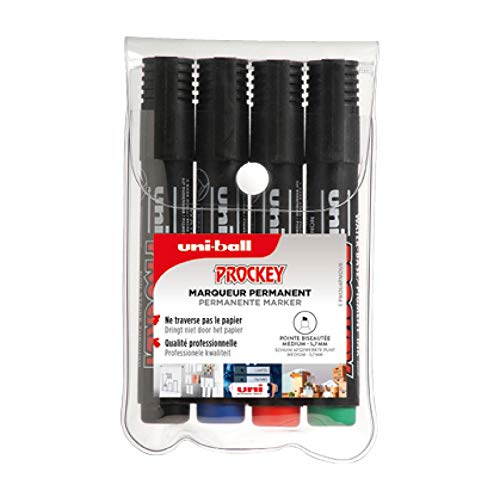 Uni-Ball 159004 - Marker Uni Prockey, Keilspitze, 3 - 6 mm, 4er Set Uni-Ball 159004 - Marker Uni Prockey, Keilspitze, 3 - 6 mm, 4er Set von Uni-Ball