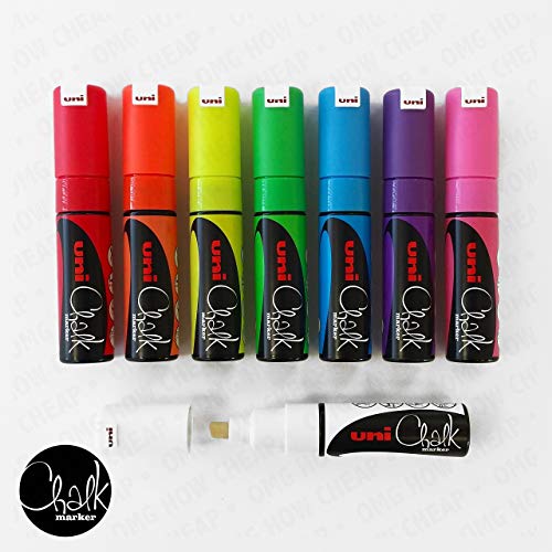 Uni-Ball Broad Chisle Tip Chalk Marker - PWE-8K - Full Set of 8 in Wallet Uni-Ball Broad Chisle Tip Chalk Marker - PWE-8K - Full Set of 8 in Wallet von Uni-Ball
