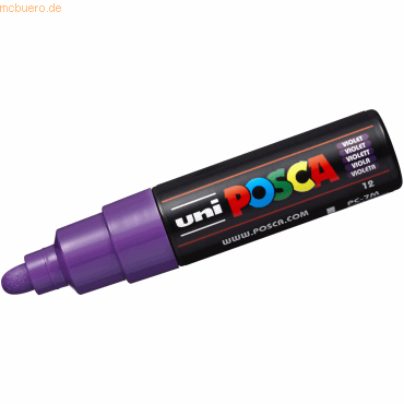 Uni-Ball Fasermaler Uni Posca PC-7M 4,8-5,5mm violett von Uni-Ball