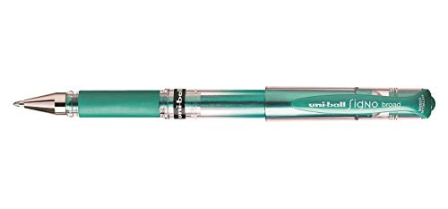Uni-Ball Signo Broad UM153 Gel-Tintenroller, breite Spitze, 1 mm, Grün, Metall, 12 Stück Uni-Ball Signo Broad UM153 Gel-Tintenroller, breite Spitze, 1 mm, Grün, Metall, 12 Stück von Uni-Ball