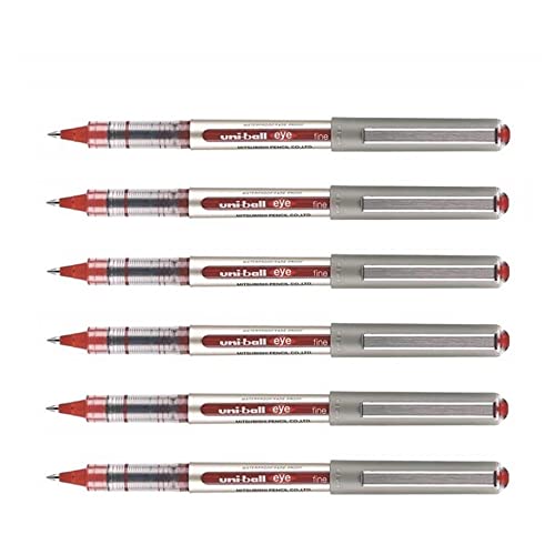 Uni-Ball Tintenroller, flüssig, 0,7 mm, Rot, 6 Stück Uni-Ball Tintenroller, flüssig, 0,7 mm, Rot, 6 Stück von Uni-Ball