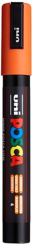 POSCA 182514 - POSCA Marker mit mittelfeiner Rundspitze - orange von uni-ball