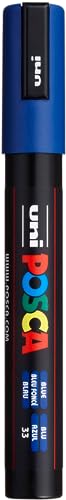 POSCA 182551 - POSCA Marker PC-5M, mit mittelfeiner Rundspitze, dunkelblau, 1 Stück von Uni-Ball