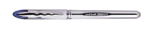 uni-ball 707547000 UB-200 Visionlite Medium Kugelschreiber, Uni Super-Tinte, fälschungssicher, 0.8 mm Kugel, 12 Stück blau von Uni Mitsubishi Pencil Company