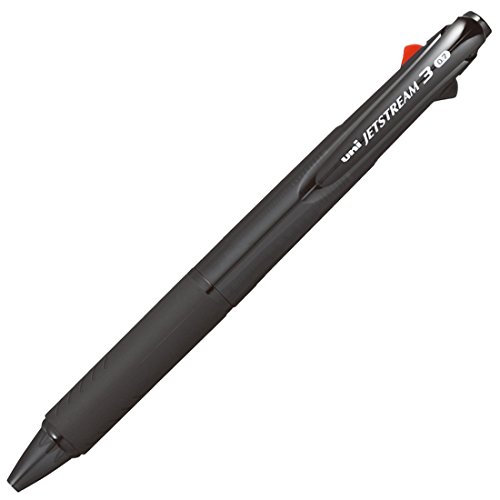 Uni Kugelschreiber Jetstream 3 Farbe Schwarz transparent, schwarz von 三菱鉛筆