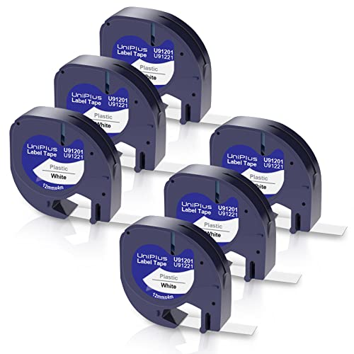 UniPlus 6x Kompatible für 91221 12mm x 4m Kunststoff Etikettenband 91221 S0721660 91201 Schriftband für LT-100H LT-110T LT-100T XR QX50 200B Etikettendrucker, Schwarz auf Weiß UniPlus 6x Kompatible für 91221 12mm x 4m Kunststoff Etikettenband 91221 S0721660 91201 Schriftband für LT-100H LT-110T LT-100T XR QX50 200B Etikettendrucker, Schwarz auf Weiß von UniPlus