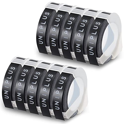 UniPlus Kompatibles Omega Etikettenband Ersatz für Dymo Prägeband S0717930 S0717900 9 mm x 3 m Selbstklebende 3D-Etiketten Schwarz auf Weiß für Dymo Omega Junior Motex E-101 E-303 Prägung 10 Stück UniPlus Kompatibles Omega Etikettenband Ersatz für Dymo Prägeband S0717930 S0717900 9 mm x 3 m Selbstklebende 3D-Etiketten Schwarz auf Weiß für Dymo Omega Junior Motex E-101 E-303 Prägung 10 Stück von UniPlus