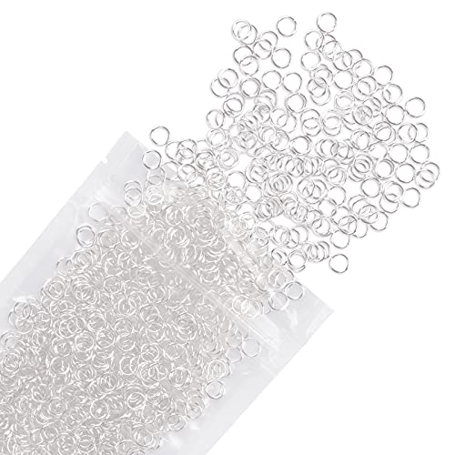 Uniclife 6 mm Schlüsselringe Schlüsselanhänger silberfarbene Binderinge für Schmuckherstellung, offene einzelne Schlaufen, Mini-Ringverbinder für Schlüsselanhänger und Halskettenreparatur (1000 Stück) Uniclife 6 mm Schlüsselringe Schlüsselanhänger silberfarbene Binderinge für Schmuckherstellung, offene einzelne Schlaufen, Mini-Ringverbinder für Schlüsselanhänger und Halskettenreparatur (1000 Stück) von Uniclife