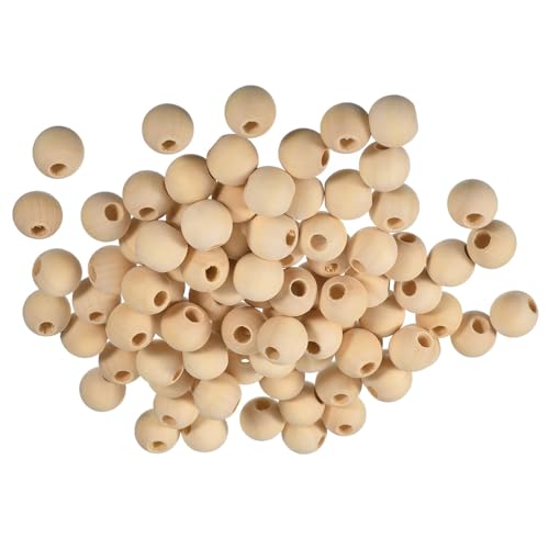 Unifizz 100 Stück 18 mm natürliche runde Holzperlen mit 6 mm Löchern, unlackierte glatte Holzperlen für Bastelarbeiten, Schmuckherstellung, Heimdekoration und Party-Dekoration Unifizz 100 Stück 18 mm natürliche runde Holzperlen mit 6 mm Löchern, unlackierte glatte Holzperlen für Bastelarbeiten, Schmuckherstellung, Heimdekoration und Party-Dekoration von Unifizz