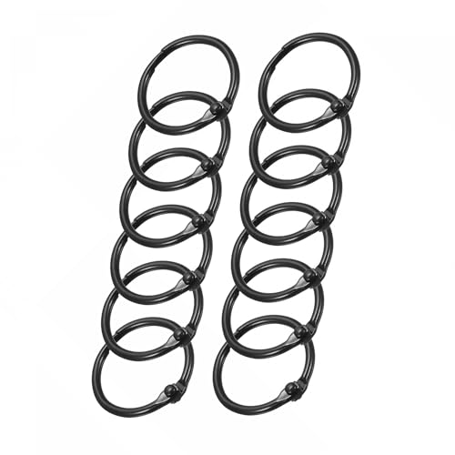 Unifizz 12 Stück 30 mm Metallfeder-Schlüsselanhänger, runder Karabiner-Schlüsselanhänger, Schnappverschluss, Triggerschnalle, DIY-Zubehör für Schlüsselanhänger, Tasche, Geldbörse, Handtasche, Schwarz Unifizz 12 Stück 30 mm Metallfeder-Schlüsselanhänger, runder Karabiner-Schlüsselanhänger, Schnappverschluss, Triggerschnalle, DIY-Zubehör für Schlüsselanhänger, Tasche, Geldbörse, Handtasche, Schwarz von Unifizz
