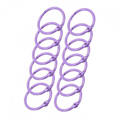 Unifizz 12 Stück 30 mm Metallfeder-Schlüsselanhänger, runder Karabiner-Schlüsselanhänger, Schnappverschluss, Triggerschnalle, DIY-Zubehör für Schlüsselanhänger, Tasche, Geldbörse, Handtasche, Lila Unifizz 12 Stück 30 mm Metallfeder-Schlüsselanhänger, runder Karabiner-Schlüsselanhänger, Schnappverschluss, Triggerschnalle, DIY-Zubehör für Schlüsselanhänger, Tasche, Geldbörse, Handtasche, Lila von Unifizz