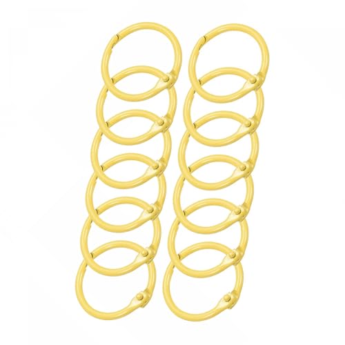 Unifizz 12 Stück 30 mm Metallfeder-Schlüsselanhänger, runder Karabiner-Schlüsselanhänger, Schnappverschluss, Triggerschnalle, DIY-Zubehör für Schlüsselanhänger, Tasche, Geldbörse, Handtasche, Gelb Unifizz 12 Stück 30 mm Metallfeder-Schlüsselanhänger, runder Karabiner-Schlüsselanhänger, Schnappverschluss, Triggerschnalle, DIY-Zubehör für Schlüsselanhänger, Tasche, Geldbörse, Handtasche, Gelb von Unifizz