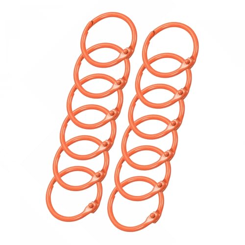 Unifizz 12 Stück 30 mm Metallfeder-Schlüsselanhänger, runder Karabiner-Schlüsselanhänger, Schnappverschluss, Triggerschnalle, DIY-Zubehör für Schlüsselanhänger, Tasche, Geldbörse, Handtasche, Orange Unifizz 12 Stück 30 mm Metallfeder-Schlüsselanhänger, runder Karabiner-Schlüsselanhänger, Schnappverschluss, Triggerschnalle, DIY-Zubehör für Schlüsselanhänger, Tasche, Geldbörse, Handtasche, Orange von Unifizz