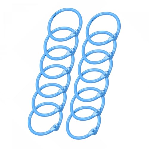 Unifizz 12 Stück 30 mm Metallfeder-Schlüsselanhänger, runder Karabiner-Schlüsselanhänger, Schnappverschluss, Triggerschnalle, DIY-Zubehör für Schlüsselanhänger, Tasche, Geldbörse, Handtasche, Blau Unifizz 12 Stück 30 mm Metallfeder-Schlüsselanhänger, runder Karabiner-Schlüsselanhänger, Schnappverschluss, Triggerschnalle, DIY-Zubehör für Schlüsselanhänger, Tasche, Geldbörse, Handtasche, Blau von Unifizz