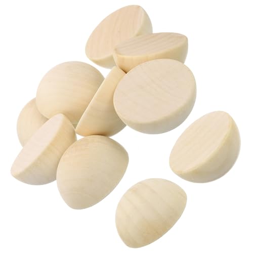 Unifizz 15 Stück natürliche, unlackierte halbe Holzkugeln, 50 mm, flache Rückseite, Massivholzkuppeln für Malerei, Basteln, Kinder, Kunst, Spielzeug, Zuhause, Party, Dekoration Unifizz 15 Stück natürliche, unlackierte halbe Holzkugeln, 50 mm, flache Rückseite, Massivholzkuppeln für Malerei, Basteln, Kinder, Kunst, Spielzeug, Zuhause, Party, Dekoration von Unifizz