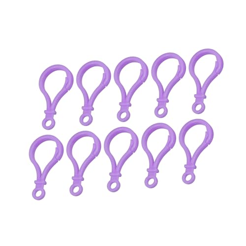 Unifizz Acryl-Karabinerverschlüsse, 48 mm, sortierte Kunststoff-Karabinerhaken für Bastelarbeiten, Schlüsselanhänger, Taschenanhänger, Squishmallow-Clips, Rucksackzubehör, Lila, 24 Stück Unifizz Acryl-Karabinerverschlüsse, 48 mm, sortierte Kunststoff-Karabinerhaken für Bastelarbeiten, Schlüsselanhänger, Taschenanhänger, Squishmallow-Clips, Rucksackzubehör, Lila, 24 Stück von Unifizz
