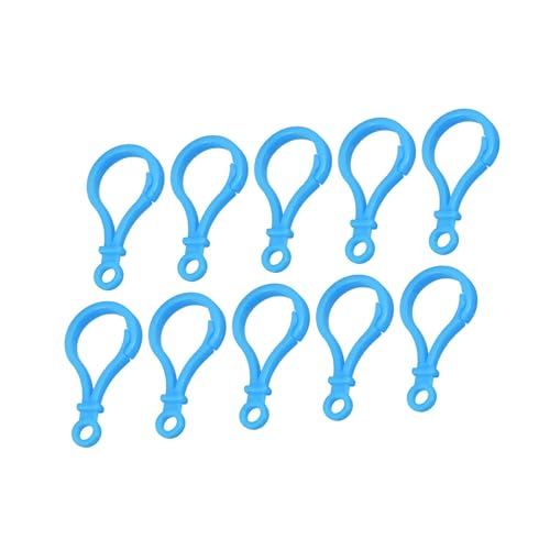 Unifizz Acryl-Karabinerverschlüsse, 48 mm, sortierte Kunststoff-Karabinerhaken für Bastelarbeiten, Schlüsselanhänger, Taschenanhänger, Squishmallow-Clips, Rucksackzubehör, Marineblau, 24 Stück von Unifizz