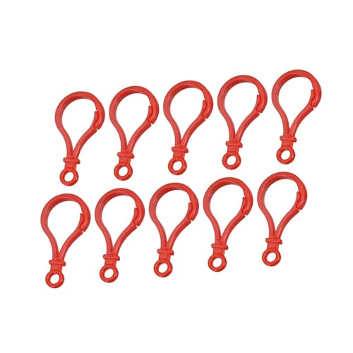 Unifizz Acryl-Karabinerverschlüsse, 48 mm, sortierte Kunststoff-Karabinerhaken für Bastelarbeiten, Schlüsselanhänger, Taschenanhänger, Squishmallow-Clips, Rucksackzubehör, Rot, 24 Stück Unifizz Acryl-Karabinerverschlüsse, 48 mm, sortierte Kunststoff-Karabinerhaken für Bastelarbeiten, Schlüsselanhänger, Taschenanhänger, Squishmallow-Clips, Rucksackzubehör, Rot, 24 Stück von Unifizz