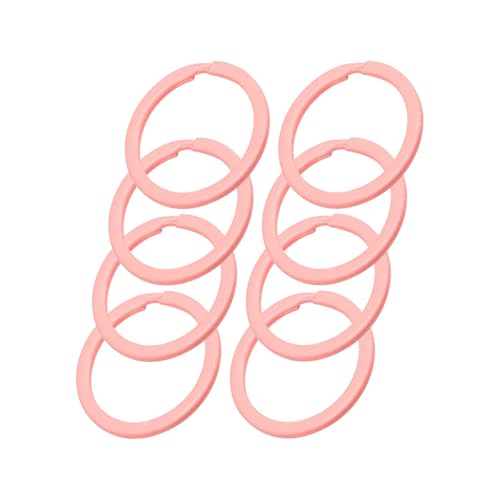 Unifizz Bunte Schlüsselringe, 30 mm, 8 Stück, flache, runde Metall-Schlüsselanhängerringe für Schlüsselorganisation, Basteln, Anhänger und DIY-Zubehör, Rosa Unifizz Bunte Schlüsselringe, 30 mm, 8 Stück, flache, runde Metall-Schlüsselanhängerringe für Schlüsselorganisation, Basteln, Anhänger und DIY-Zubehör, Rosa von Unifizz