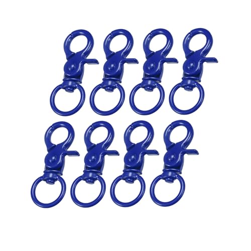 Unifizz Karabinerhaken mit Drehgelenk, 44 mm, Metall, Karabinerverschluss, Schlüsselring für Schlüsselanhänger, Bastelbedarf, Saphirblau Unifizz Karabinerhaken mit Drehgelenk, 44 mm, Metall, Karabinerverschluss, Schlüsselring für Schlüsselanhänger, Bastelbedarf, Saphirblau von Unifizz