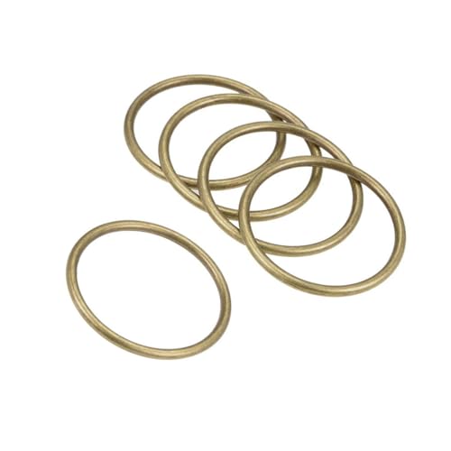 Unifizz O-Ringe aus Zinklegierung, 40 mm, Innendurchmesser, 3 mm dick, Mehrzweck-geschweißte O-Schnallen für Taschengurte, Gürtel, Makramee, Haustier-Leinen, DIY, Handwerk, Bronze, 5 Stück Unifizz O-Ringe aus Zinklegierung, 40 mm, Innendurchmesser, 3 mm dick, Mehrzweck-geschweißte O-Schnallen für Taschengurte, Gürtel, Makramee, Haustier-Leinen, DIY, Handwerk, Bronze, 5 Stück von Unifizz