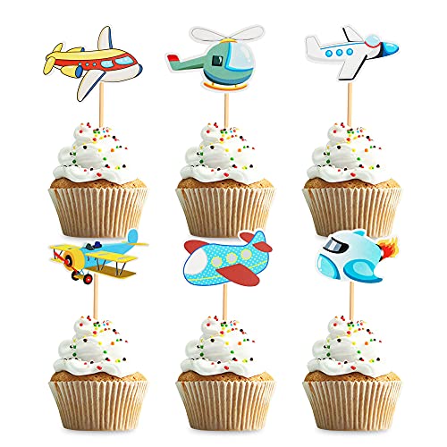 24 Stück Hubschrauber Flugzeug Cupcake Topper Kuchen Dekor Picks für Baby Shower Kindergeburtstag Party Flugzeugform Kuchendeckel Essen Spieße Kinder Thema Party Dekoration Zubehör 24 Stück Hubschrauber Flugzeug Cupcake Topper Kuchen Dekor Picks für Baby Shower Kindergeburtstag Party Flugzeugform Kuchendeckel Essen Spieße Kinder Thema Party Dekoration Zubehör von Unimall Global