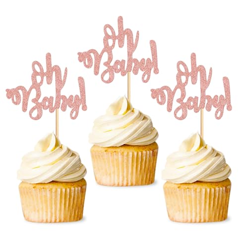 24 Stück Oh Baby Cupcake Toppers für Geburtstag Babyparty Baby shower Kuchen deko Party Dekorationen Kuchendekoration Tortenfigur Tortendeko Kuchenaufsätze 24 Stück Oh Baby Cupcake Toppers für Geburtstag Babyparty Baby shower Kuchen deko Party Dekorationen Kuchendekoration Tortenfigur Tortendeko Kuchenaufsätze von Unimall Global