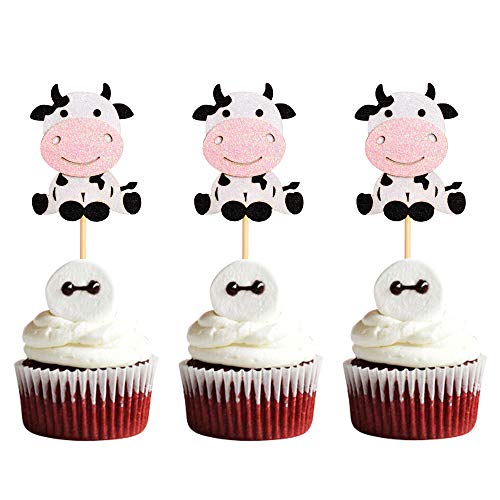 24er Pack Kuh Cupcake Topper Alles Gute zum Geburtstag Cupcake Dekorationen für Baby Shower Kuh Bauernhof Tier Zoo Themen Kinder Jungen Mädchen Geburtstag Party Supplies 24er Pack Kuh Cupcake Topper Alles Gute zum Geburtstag Cupcake Dekorationen für Baby Shower Kuh Bauernhof Tier Zoo Themen Kinder Jungen Mädchen Geburtstag Party Supplies von Unimall Global