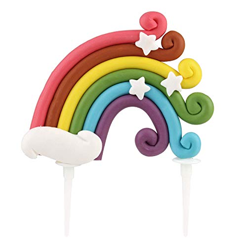 Unimall Bunte Regenbogen Kuchendeckel Alles Gute zum Geburtstagstorte Pick 3D weiche Keramik Kuchen Dekoration für Regenbogen Thema Junge Mädchen Babyparty Geburtstag Hochzeitsfeier Lieferungen 1Pc Unimall Bunte Regenbogen Kuchendeckel Alles Gute zum Geburtstagstorte Pick 3D weiche Keramik Kuchen Dekoration für Regenbogen Thema Junge Mädchen Babyparty Geburtstag Hochzeitsfeier Lieferungen 1Pc von Unimall Global