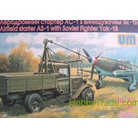 Airfield starter AS-1 with Soviet fighter von Unimodels