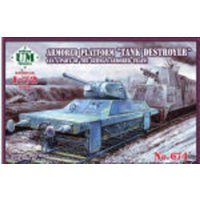 Armored Platform Tank Destroyer (as a part of the german armored train) von Unimodels