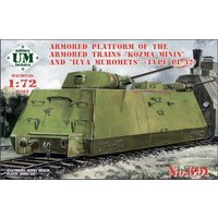 Armored platform of the armored trains Kozma Minin and Ilya Muromets von Unimodels