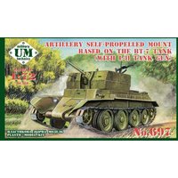 Artillery self-propeled mount based on the BT-7 tank (with L-11 tank gun) von Unimodels