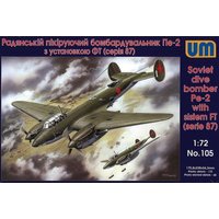 Dive Bomber Pe-2 with FT (87 series) von Unimodels